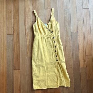 Yellow Linen Dress